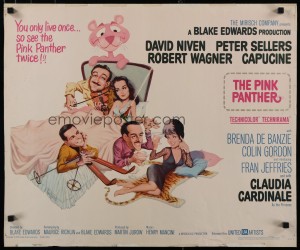 1964 - Pink Panther 1/2 Sheet Unfolded.